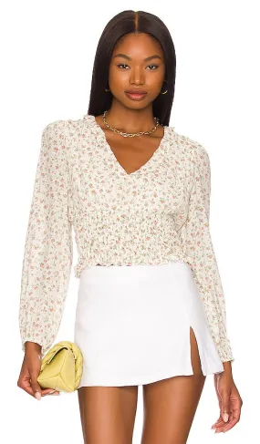 1. STATE Smocked Blouse in Ivory