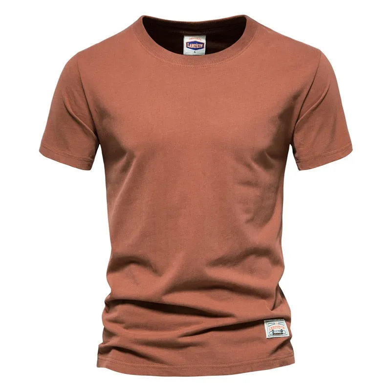 100% Cotton Long Sleeve T shirt For Men Solid Spring Casual Mens T-shirts High Quality Male Tops Classic Clothes Men&#39;s T-shirts