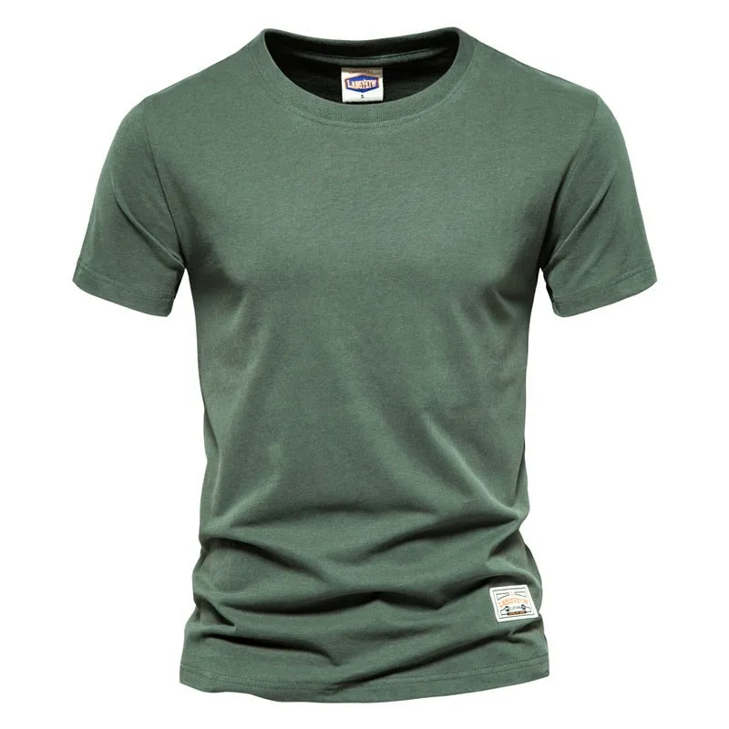 100% Cotton Long Sleeve T shirt For Men Solid Spring Casual Mens T-shirts High Quality Male Tops Classic Clothes Men&#39;s T-shirts