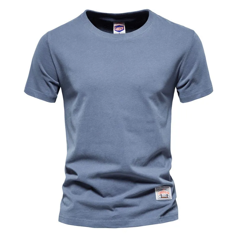 100% Cotton Long Sleeve T shirt For Men Solid Spring Casual Mens T-shirts High Quality Male Tops Classic Clothes Men&#39;s T-shirts