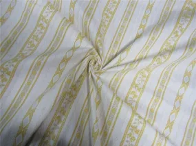 100% Cotton Rubber print fabric white and yellow color 36" wide [9007]