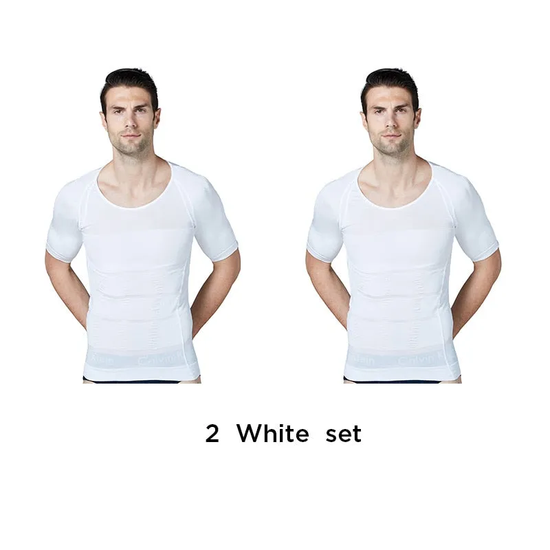 2021 New Arrive Men&#39;s Shapewear Cooling T-Shirt Compression Body Shaper