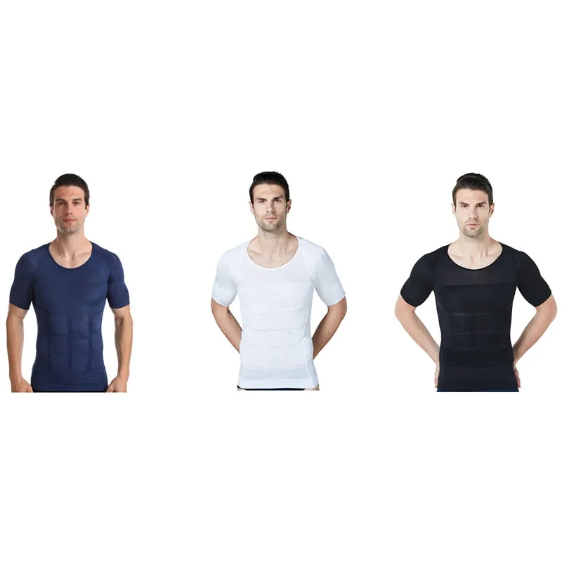 2021 New Arrive Men&#39;s Shapewear Cooling T-Shirt Compression Body Shaper