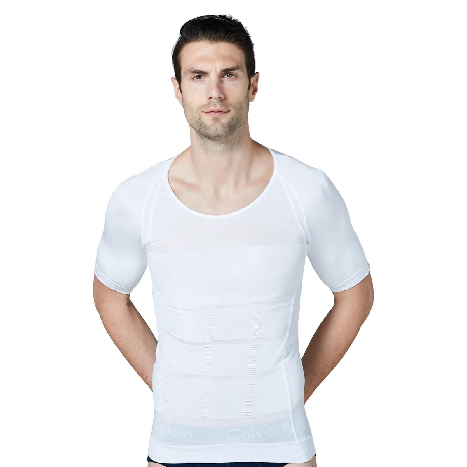 2021 New Arrive Men&#39;s Shapewear Cooling T-Shirt Compression Body Shaper