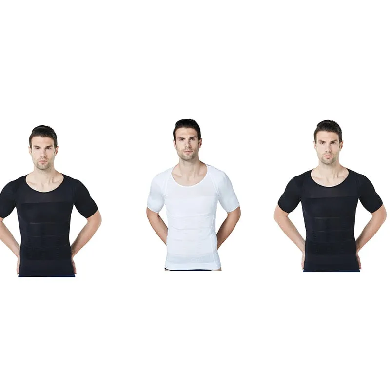 2021 New Arrive Men&#39;s Shapewear Cooling T-Shirt Compression Body Shaper