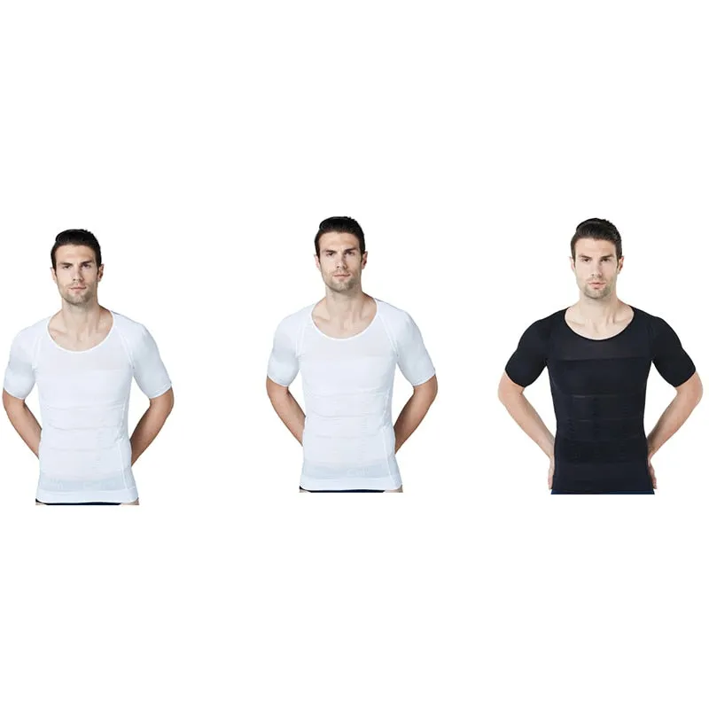 2021 New Arrive Men&#39;s Shapewear Cooling T-Shirt Compression Body Shaper