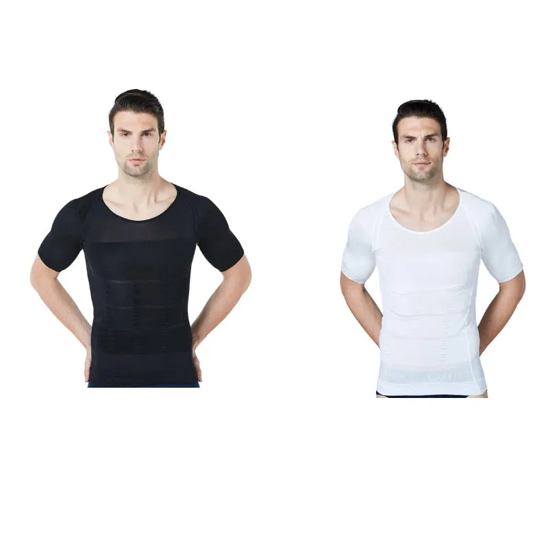 2021 New Arrive Men&#39;s Shapewear Cooling T-Shirt Compression Body Shaper