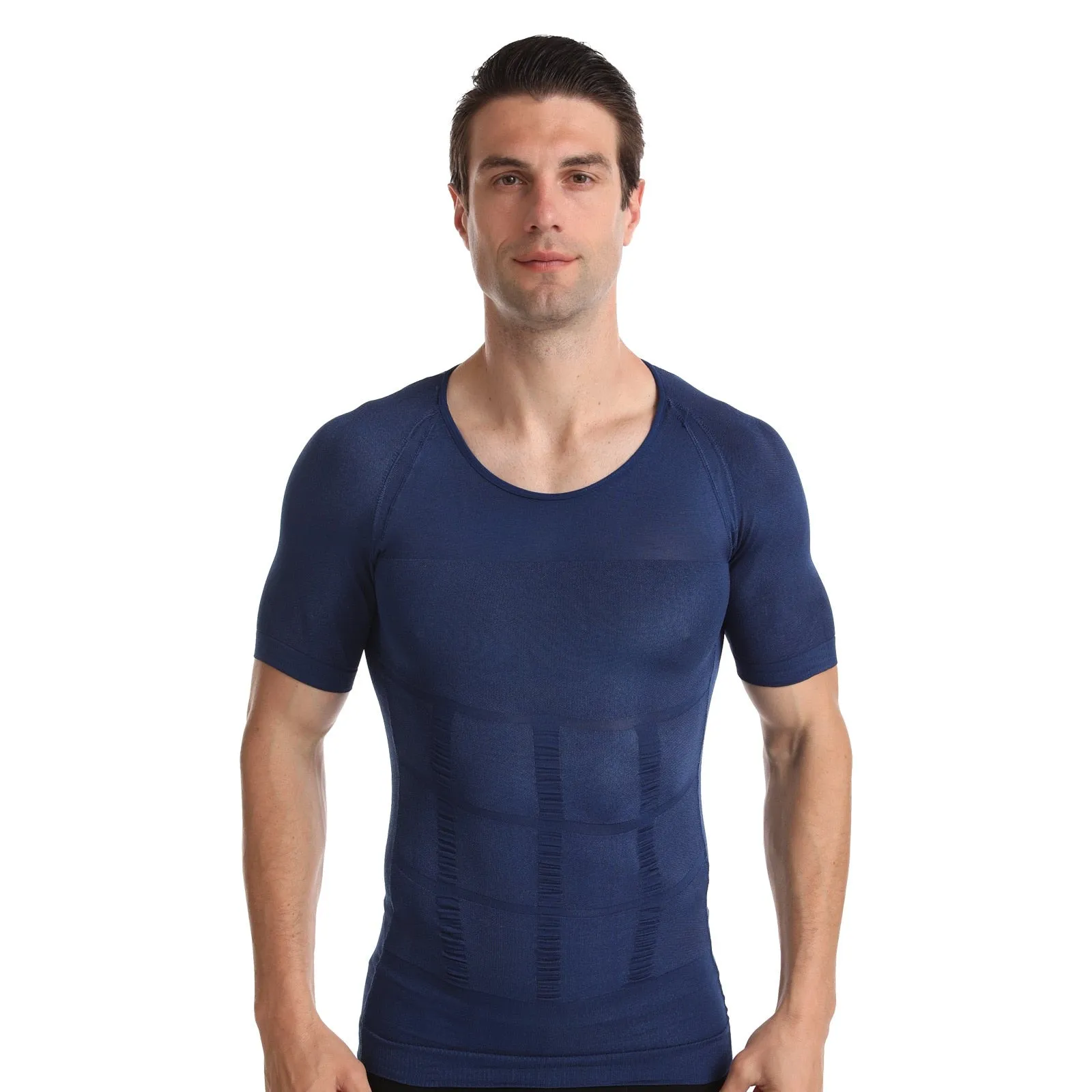 2021 New Arrive Men&#39;s Shapewear Cooling T-Shirt Compression Body Shaper