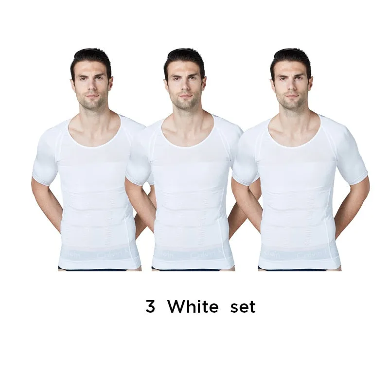 2021 New Arrive Men&#39;s Shapewear Cooling T-Shirt Compression Body Shaper