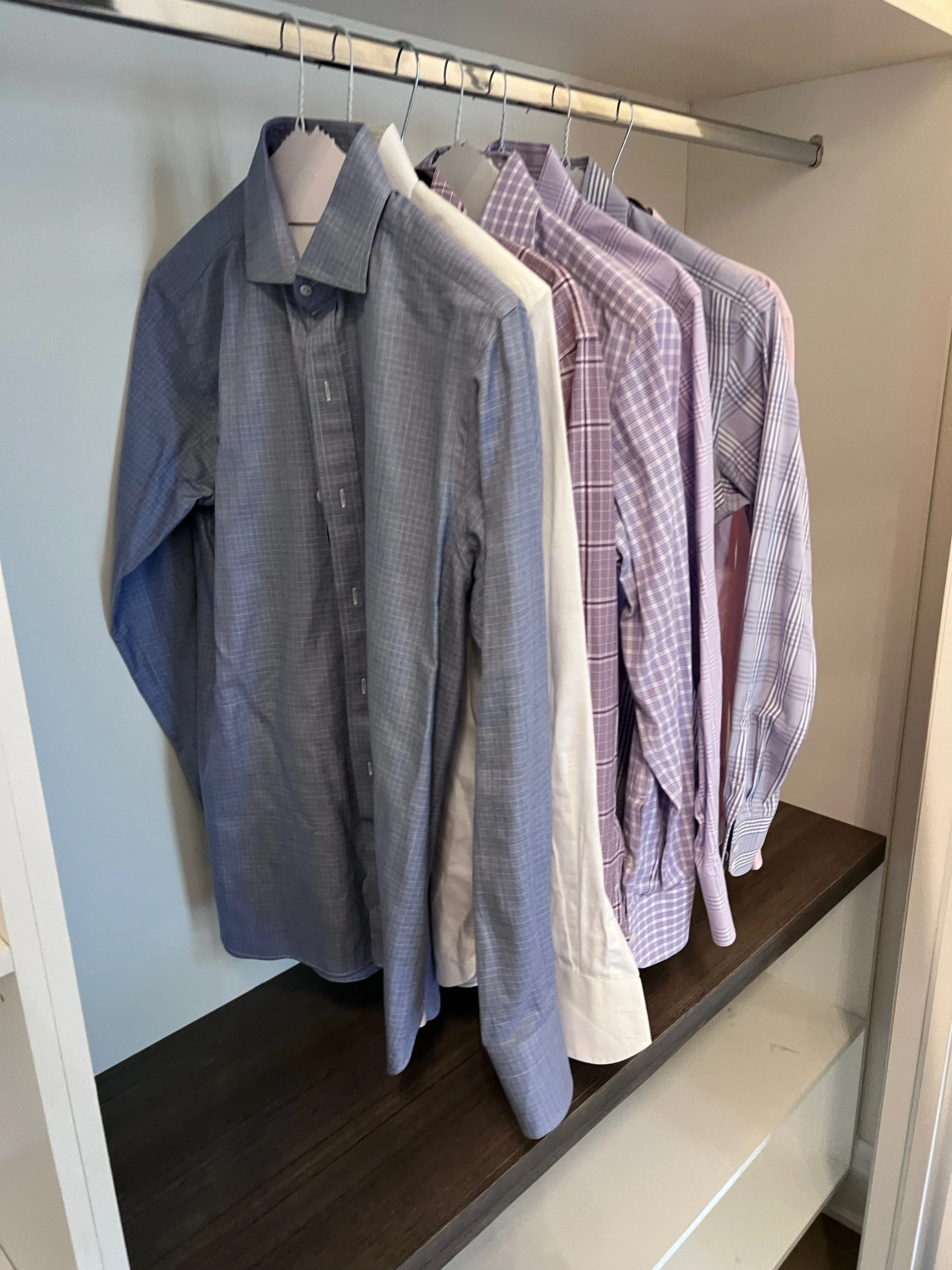 7 Men's Tom Ford Shirts, Size Large (41, 16")