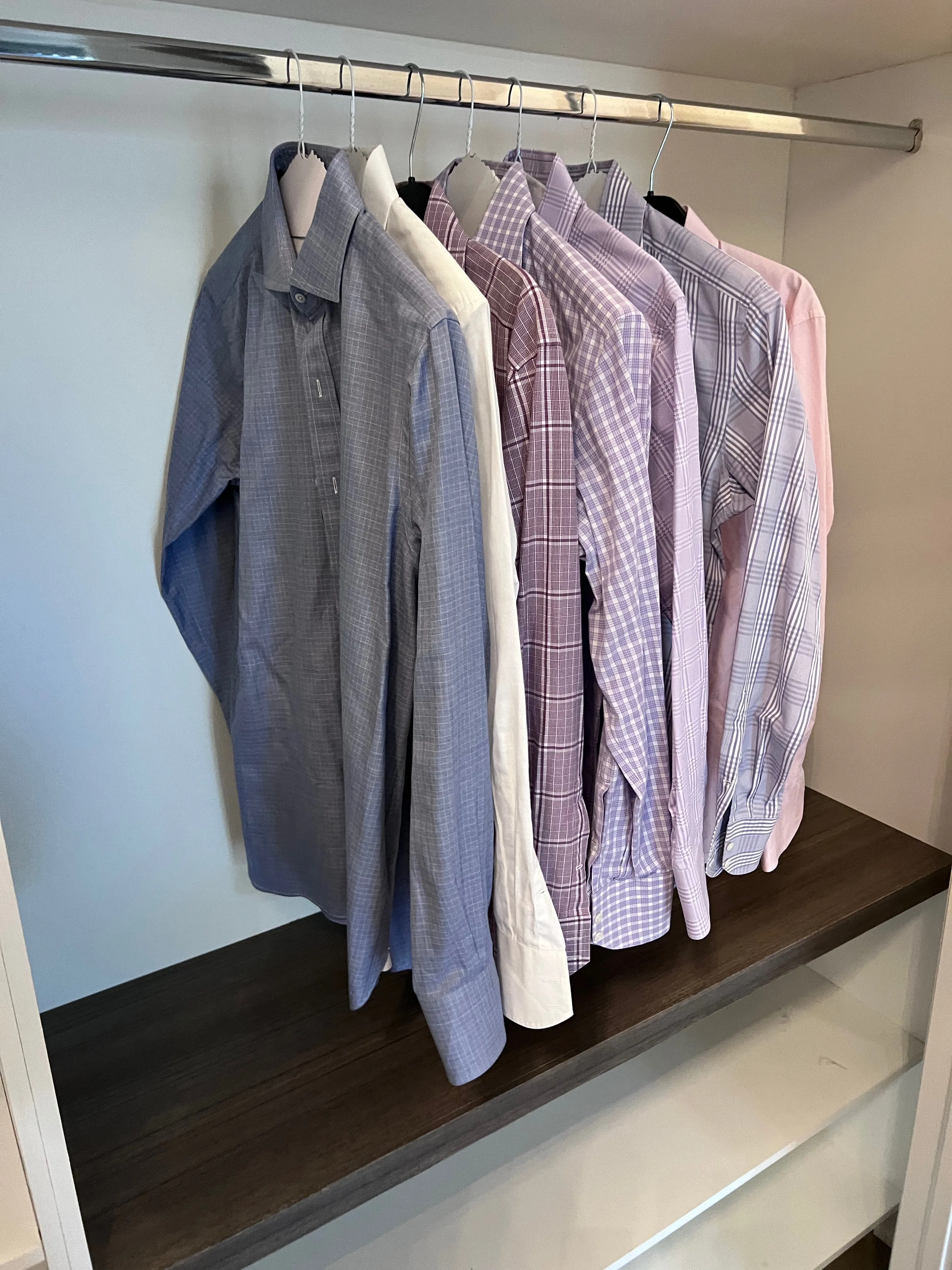 7 Men's Tom Ford Shirts, Size Large (41, 16")