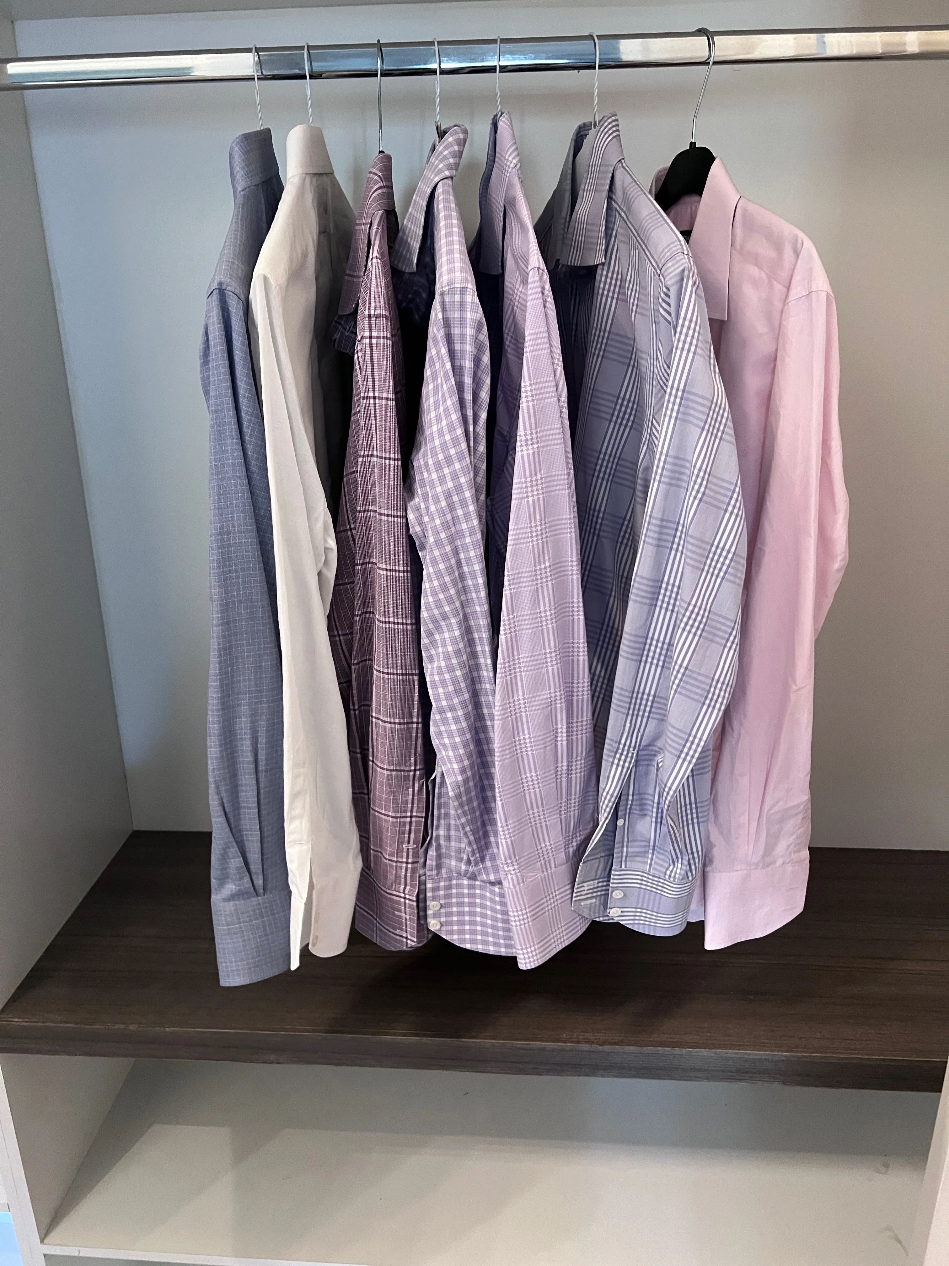 7 Men's Tom Ford Shirts, Size Large (41, 16")