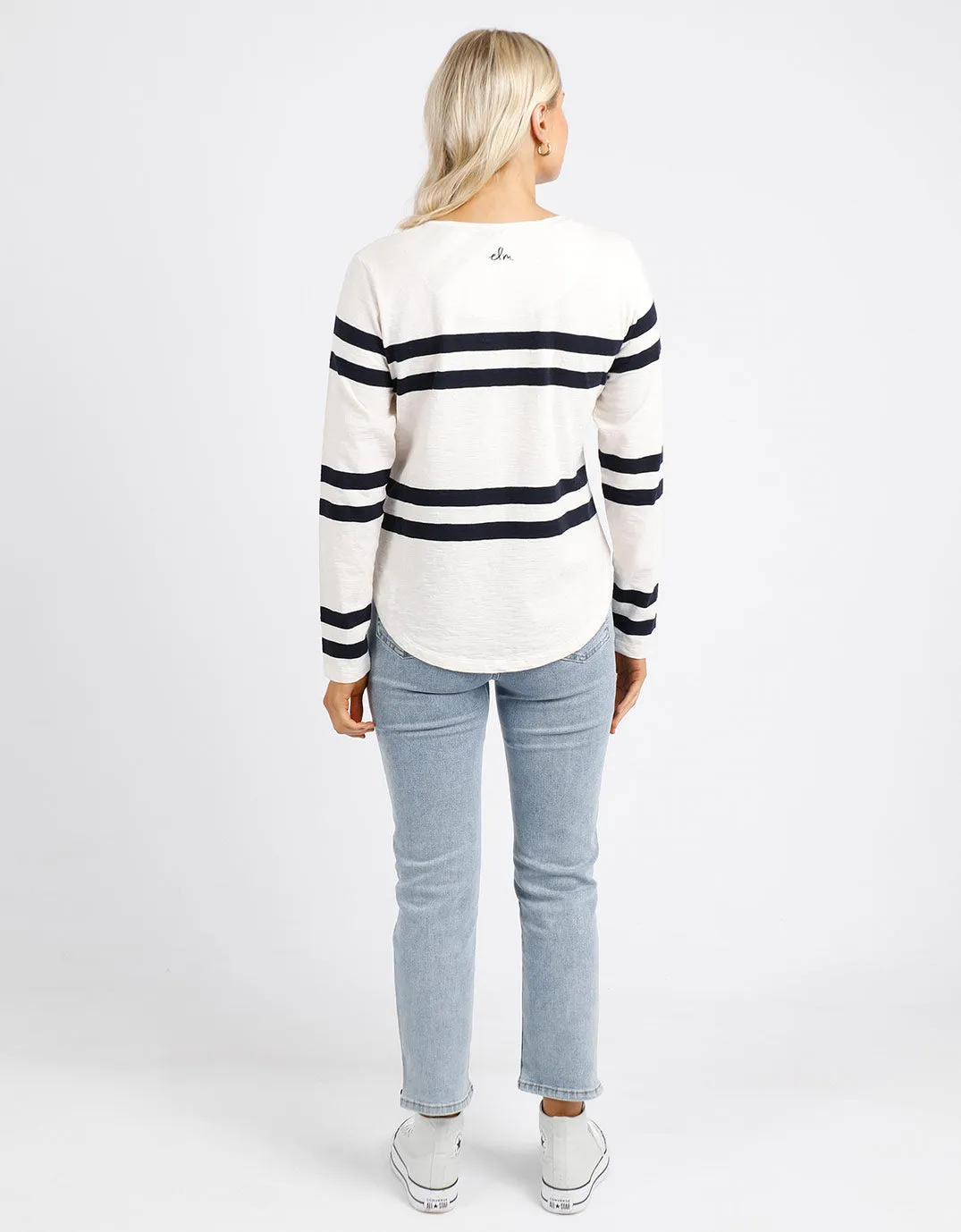 Allegra Long Sleeve Tee - Vintage White