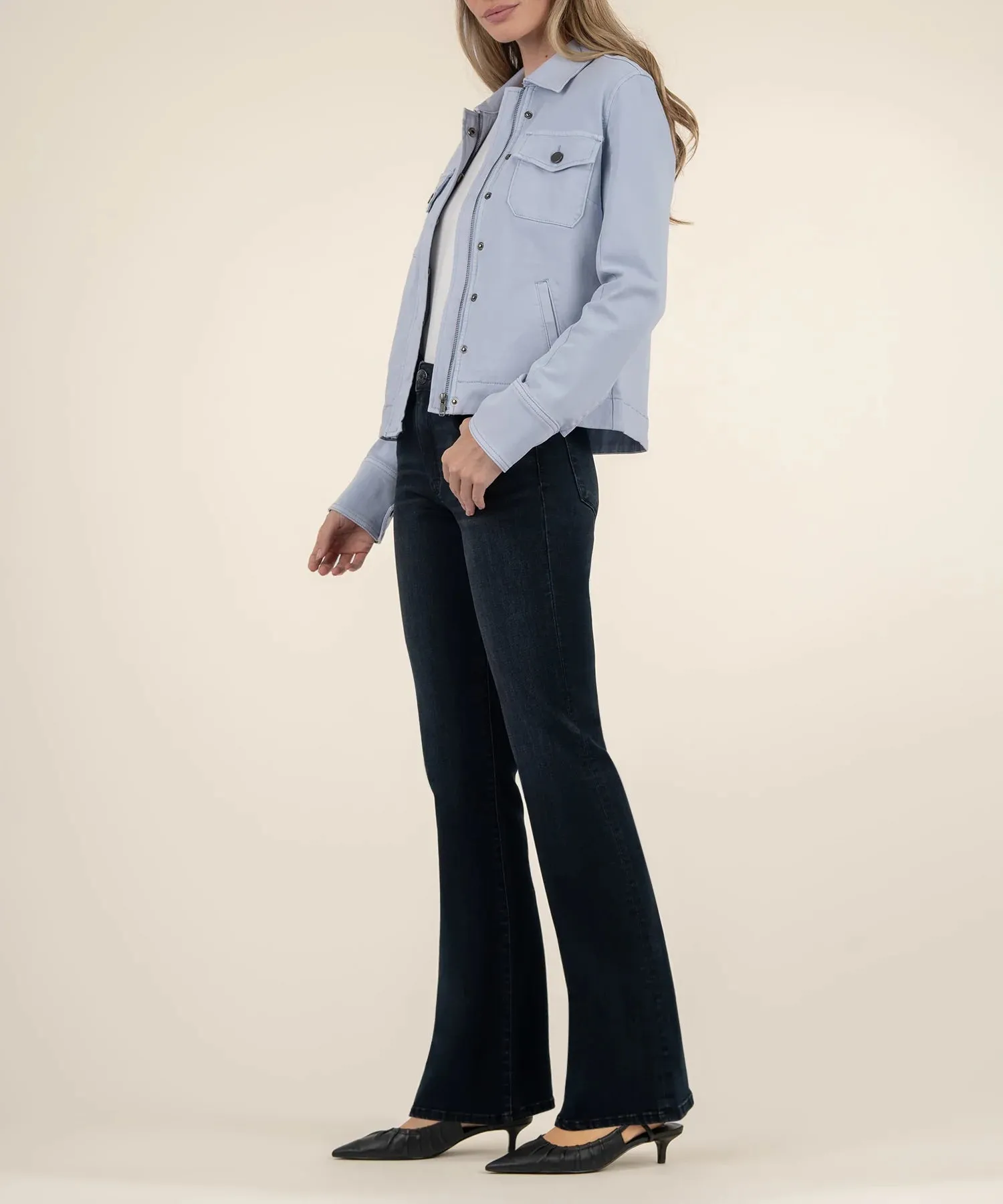 Amanda Boxy Jacket- Powder Blue