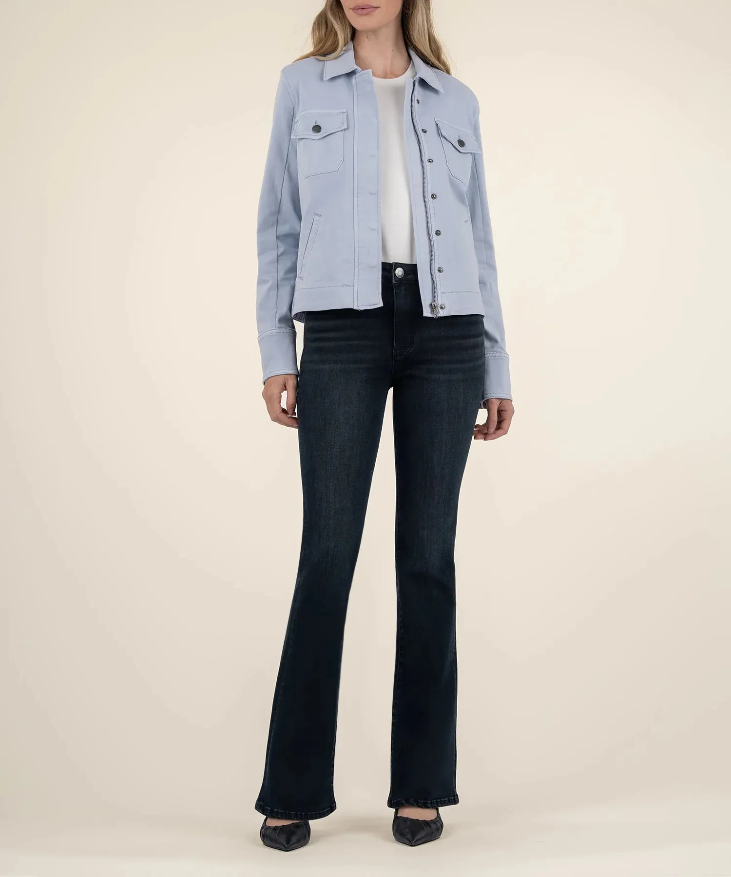 Amanda Boxy Jacket- Powder Blue