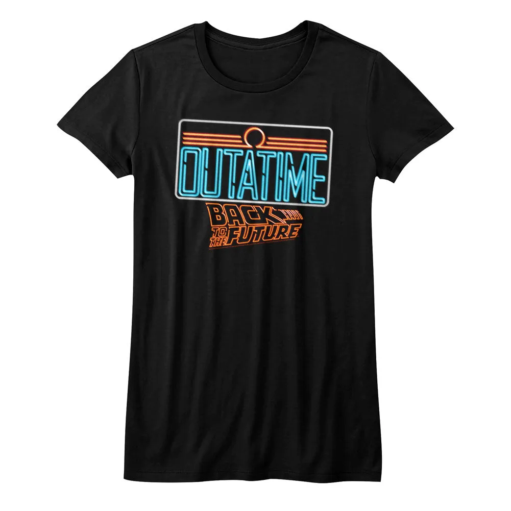 Back To The Future Neon Women's T-Shirt