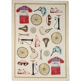 Bikers Accessories Cream Dishtowel
