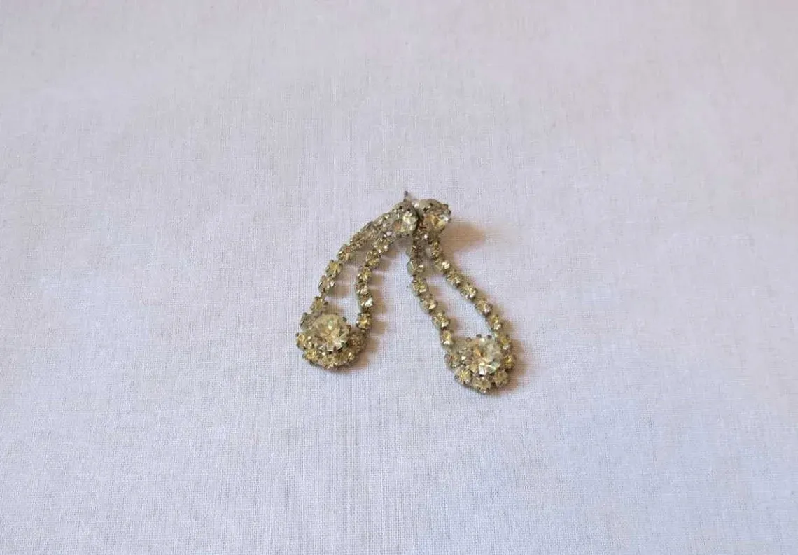 Bling - Vintage Diamante Drop Earrings