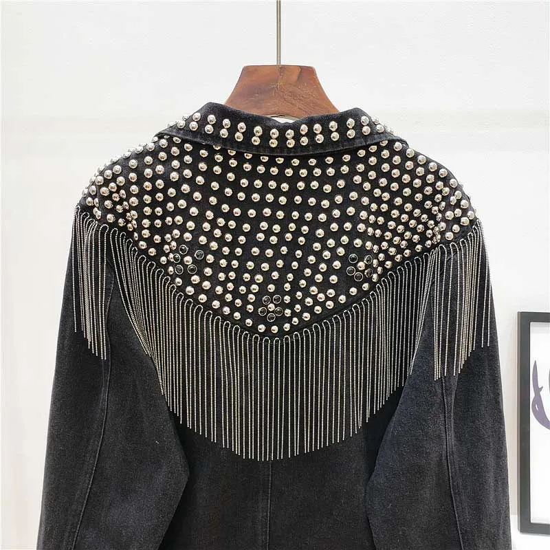 Boho Top - Oversized Denim Jacket