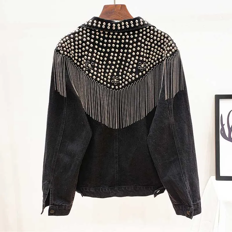 Boho Top - Oversized Denim Jacket