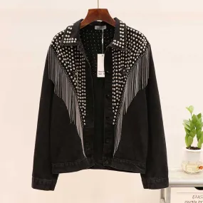 Boho Top - Oversized Denim Jacket