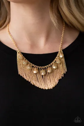Bragging Rights - Gold Paparazzi Accessories
