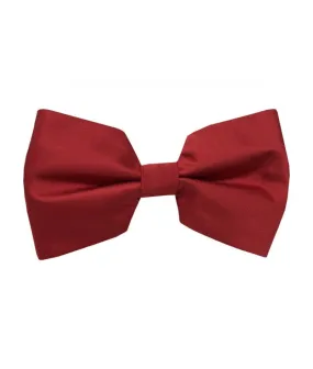 Brand Q men's Red satin material bowtie with hanky fashion style