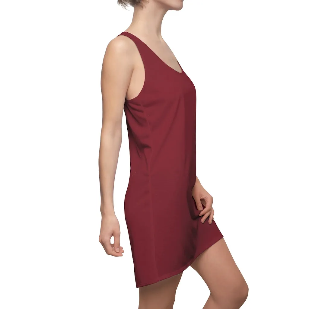 Burgundy Racerback Dress