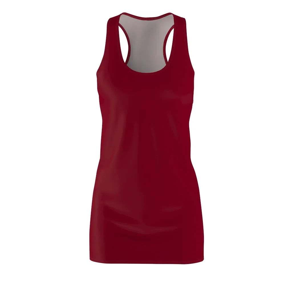 Burgundy Racerback Dress