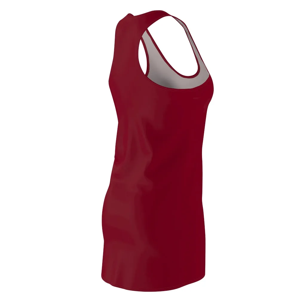 Burgundy Racerback Dress