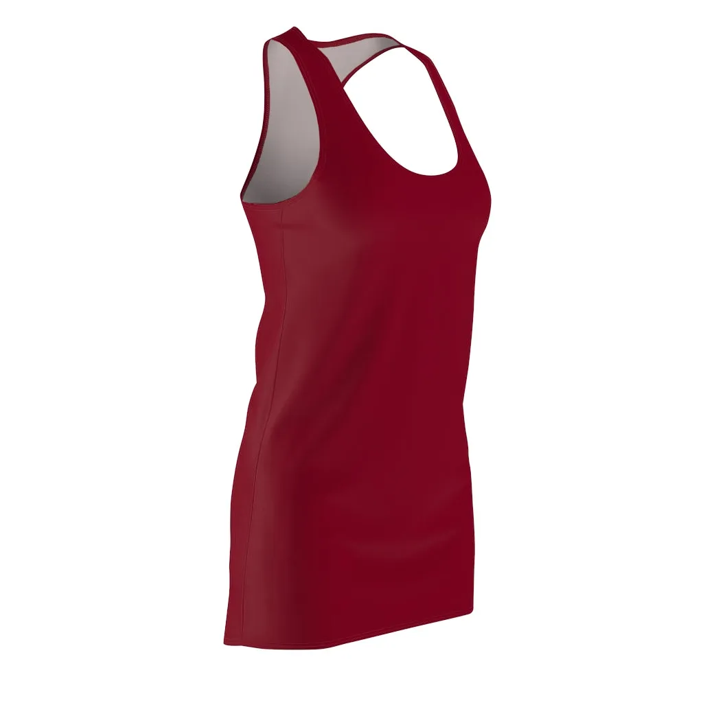 Burgundy Racerback Dress