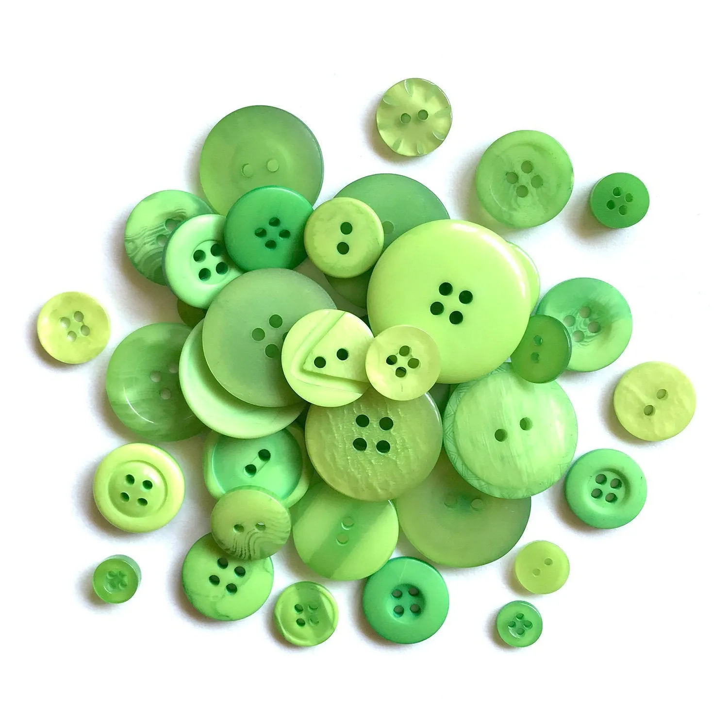 Candy Apple Green Buttons