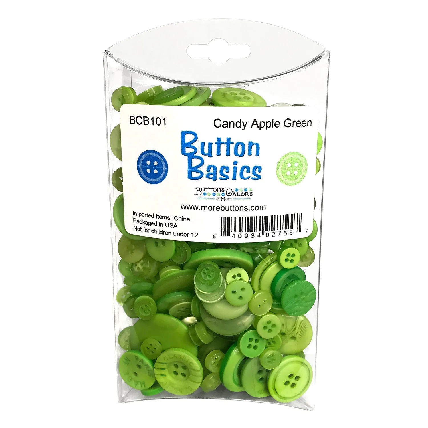 Candy Apple Green Buttons