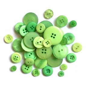 Candy Apple Green Buttons