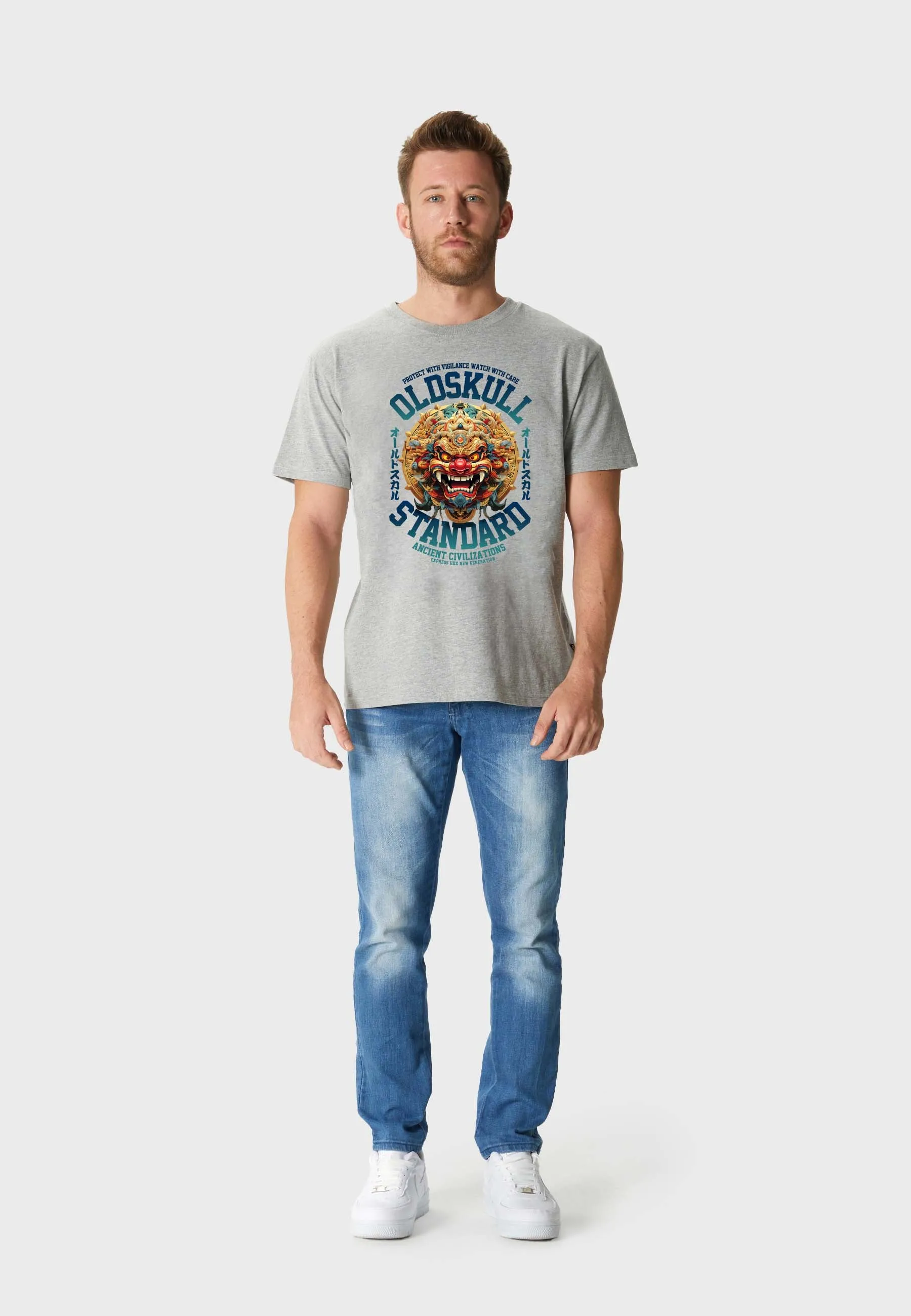 Chuckleface T-Shirt Heather Grey