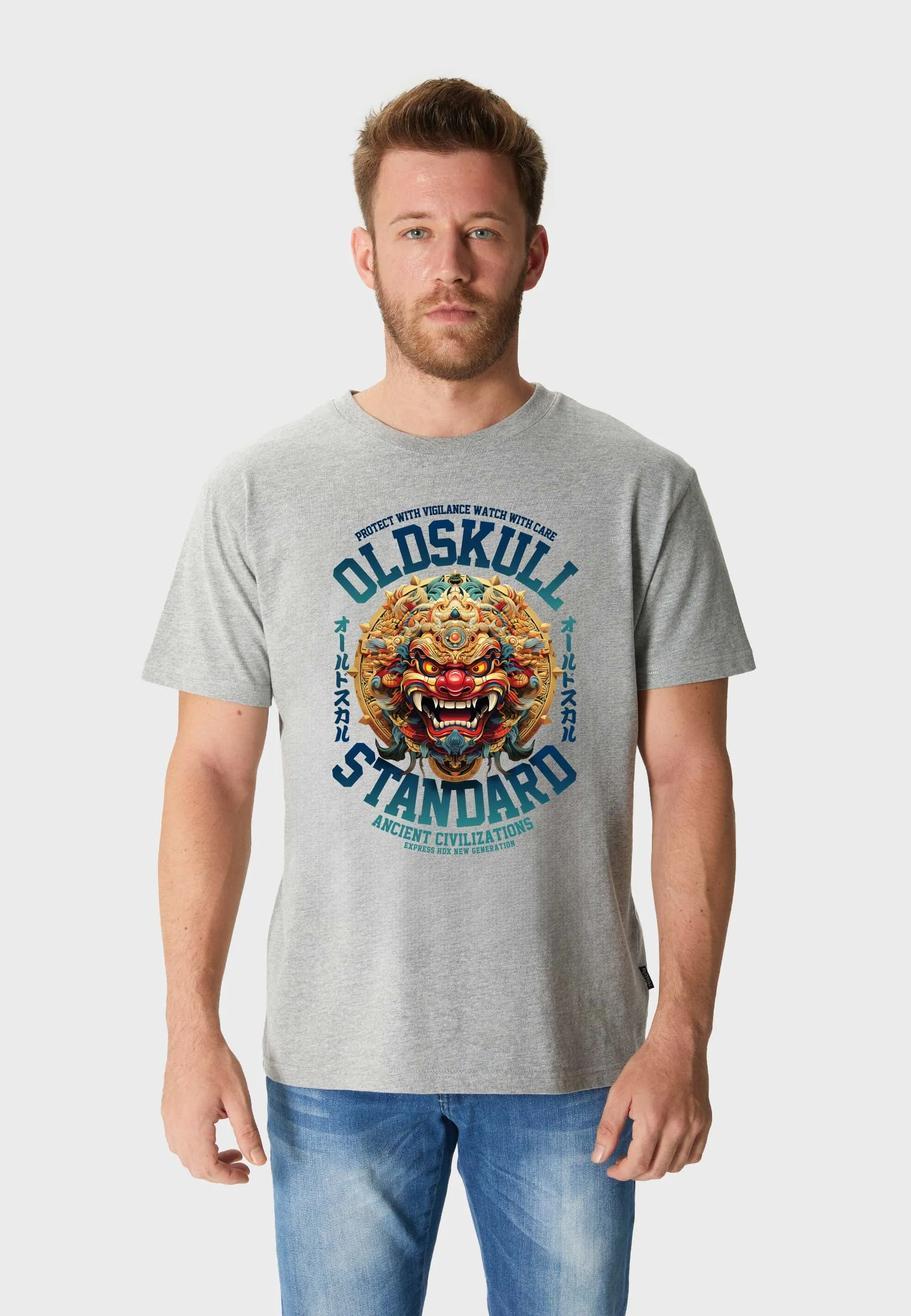 Chuckleface T-Shirt Heather Grey