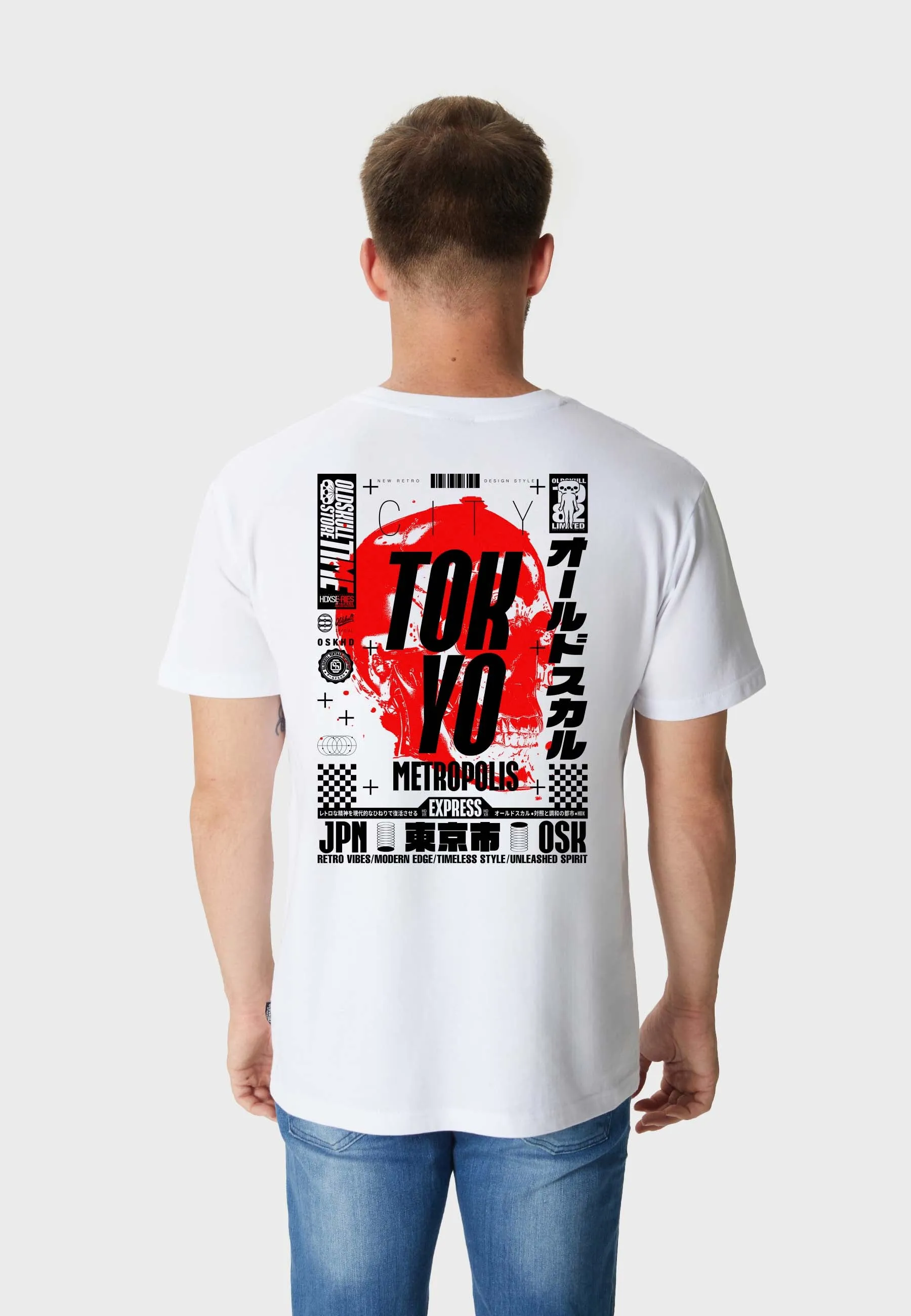 City Reaper Backprint T-Shirt White