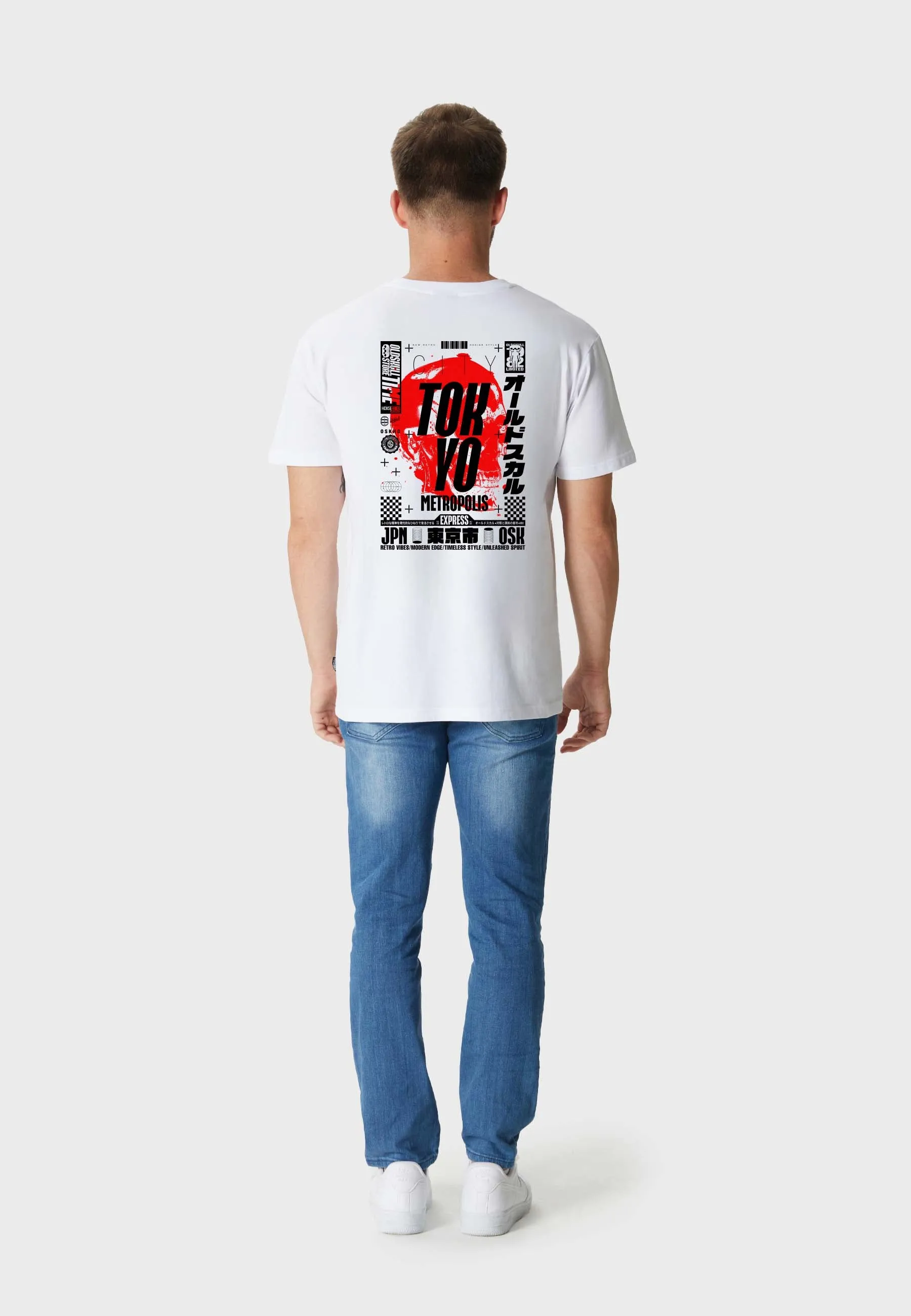 City Reaper Backprint T-Shirt White