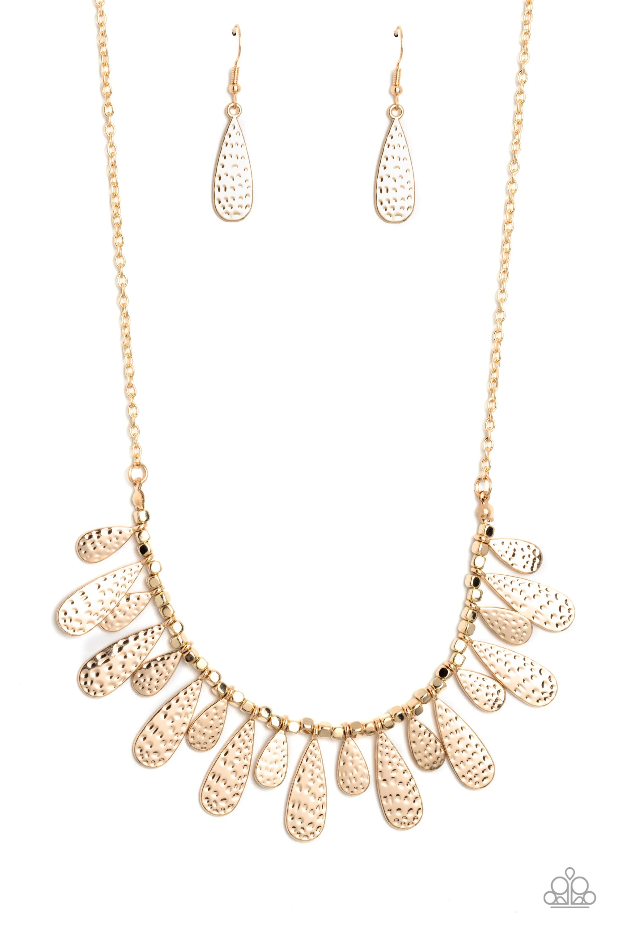 Compelling Confetti - Gold Paparazzi Accessories