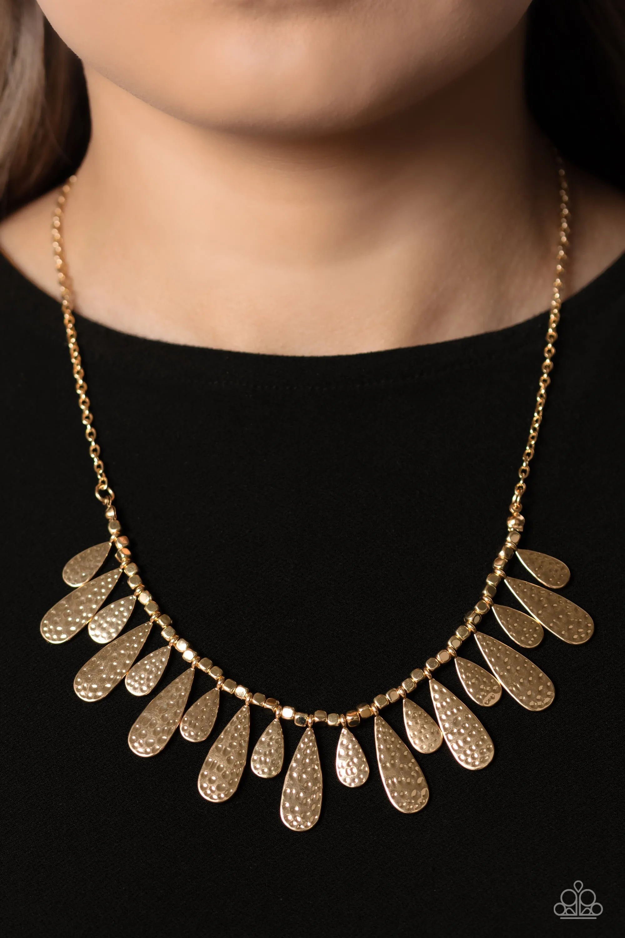 Compelling Confetti - Gold Paparazzi Accessories