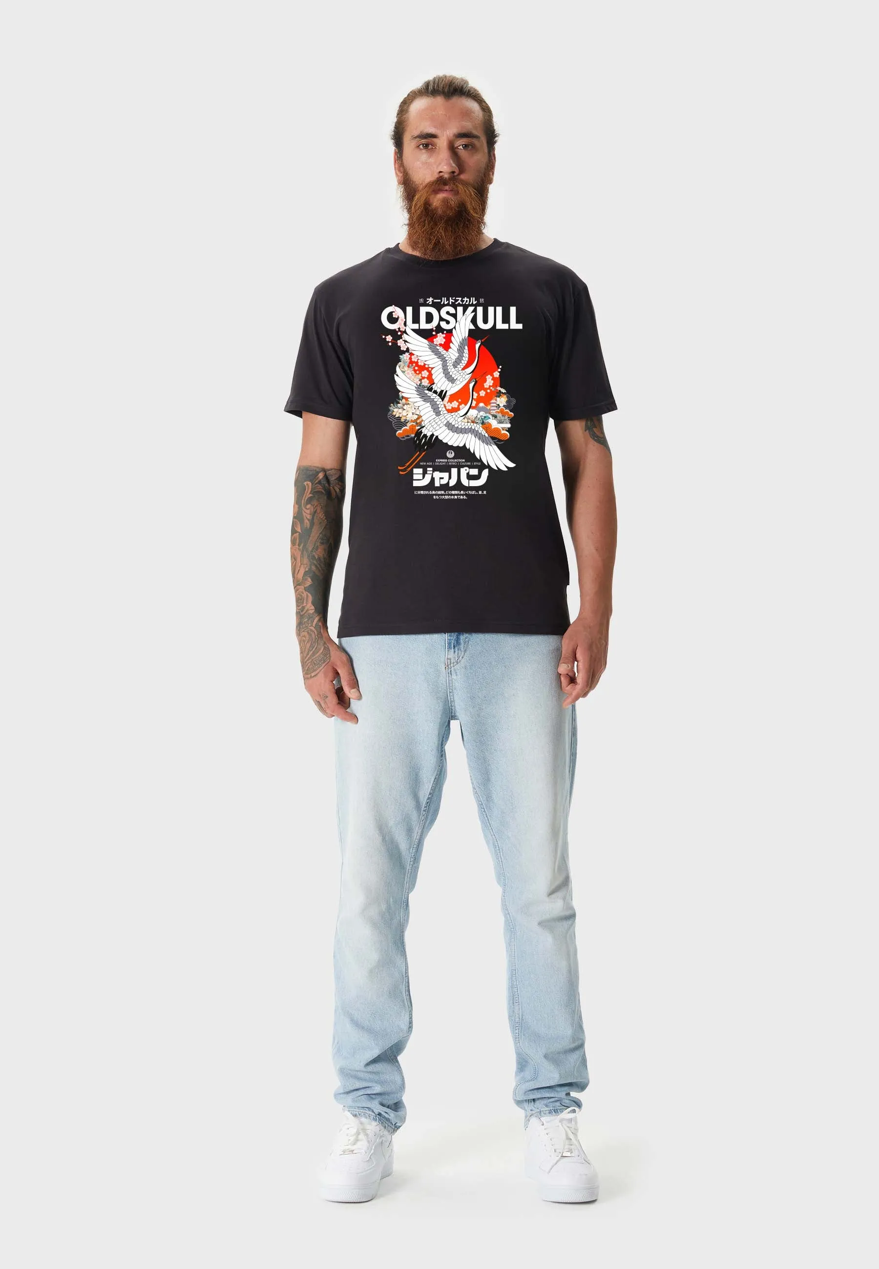 Crane Beauty T-Shirt Black