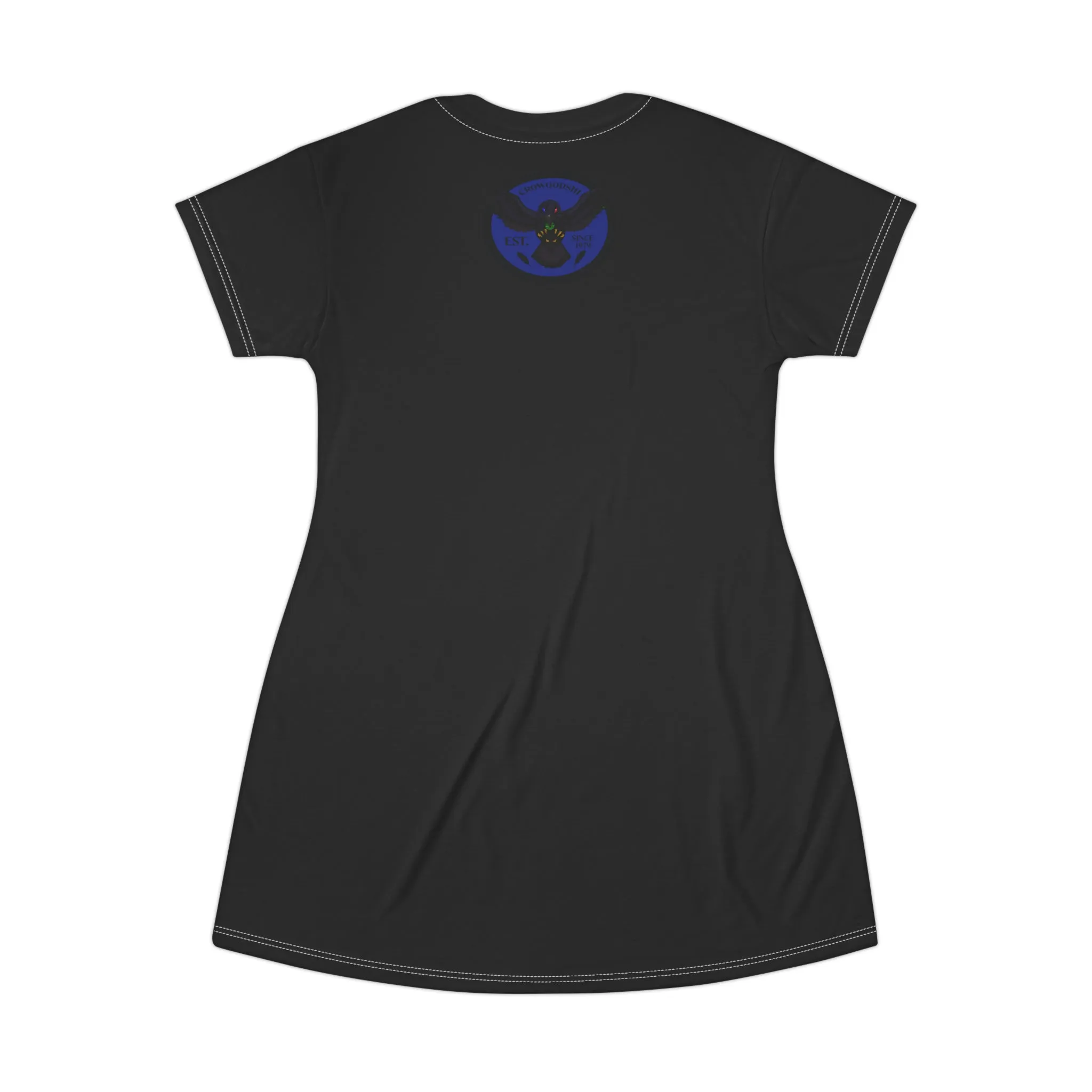 Crowgodshi Symbol T-Shirt Dress, DUKE BLUE LOGO