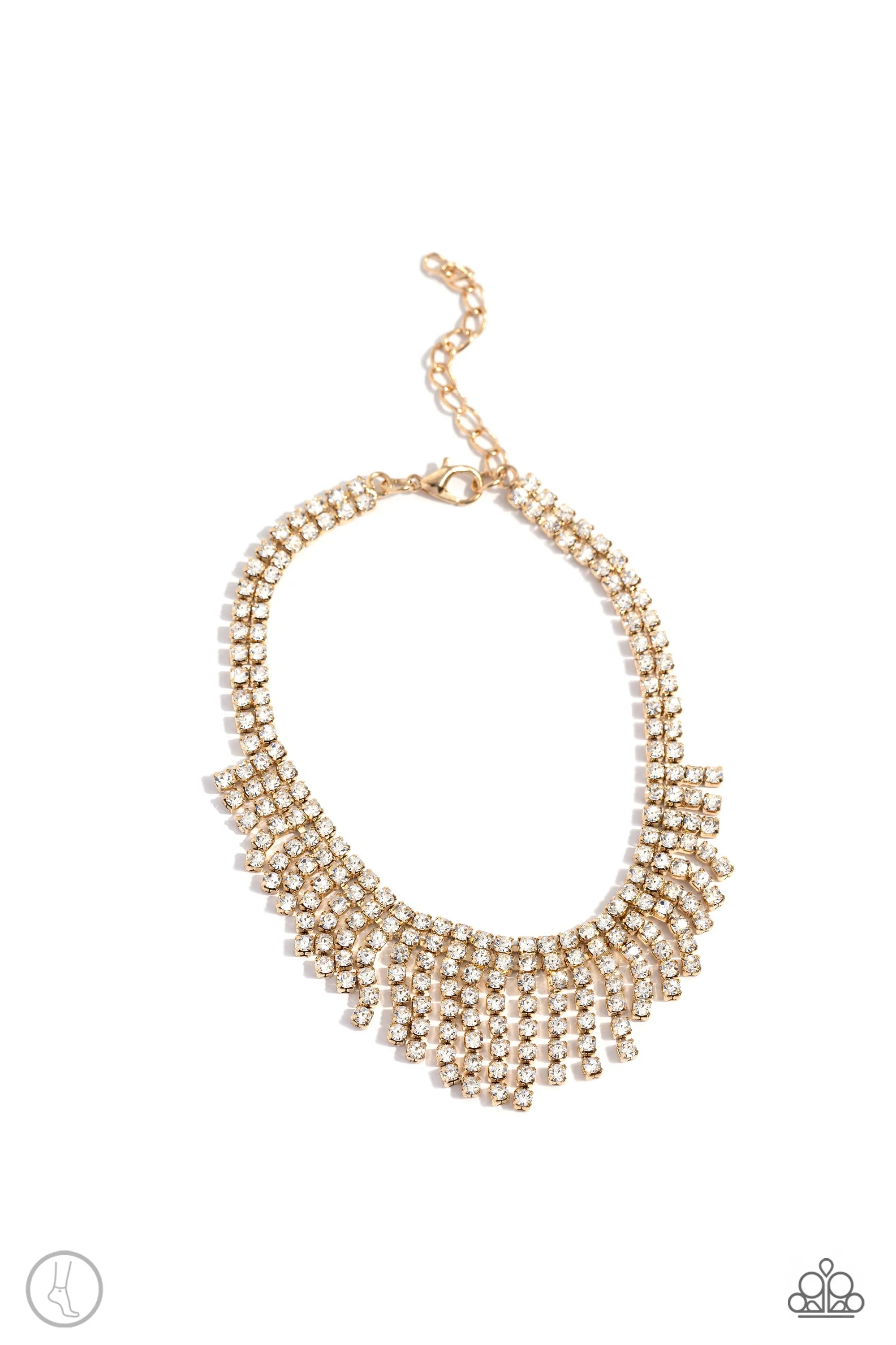 Curtain Confidence - Gold Paparazzi Accessories