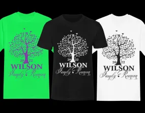 Customized tree Family reunion t shirts, Birds and tree family reunion shirts,family reunion t shirts