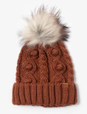 David and Young Popcorn Trim Knit Beanie