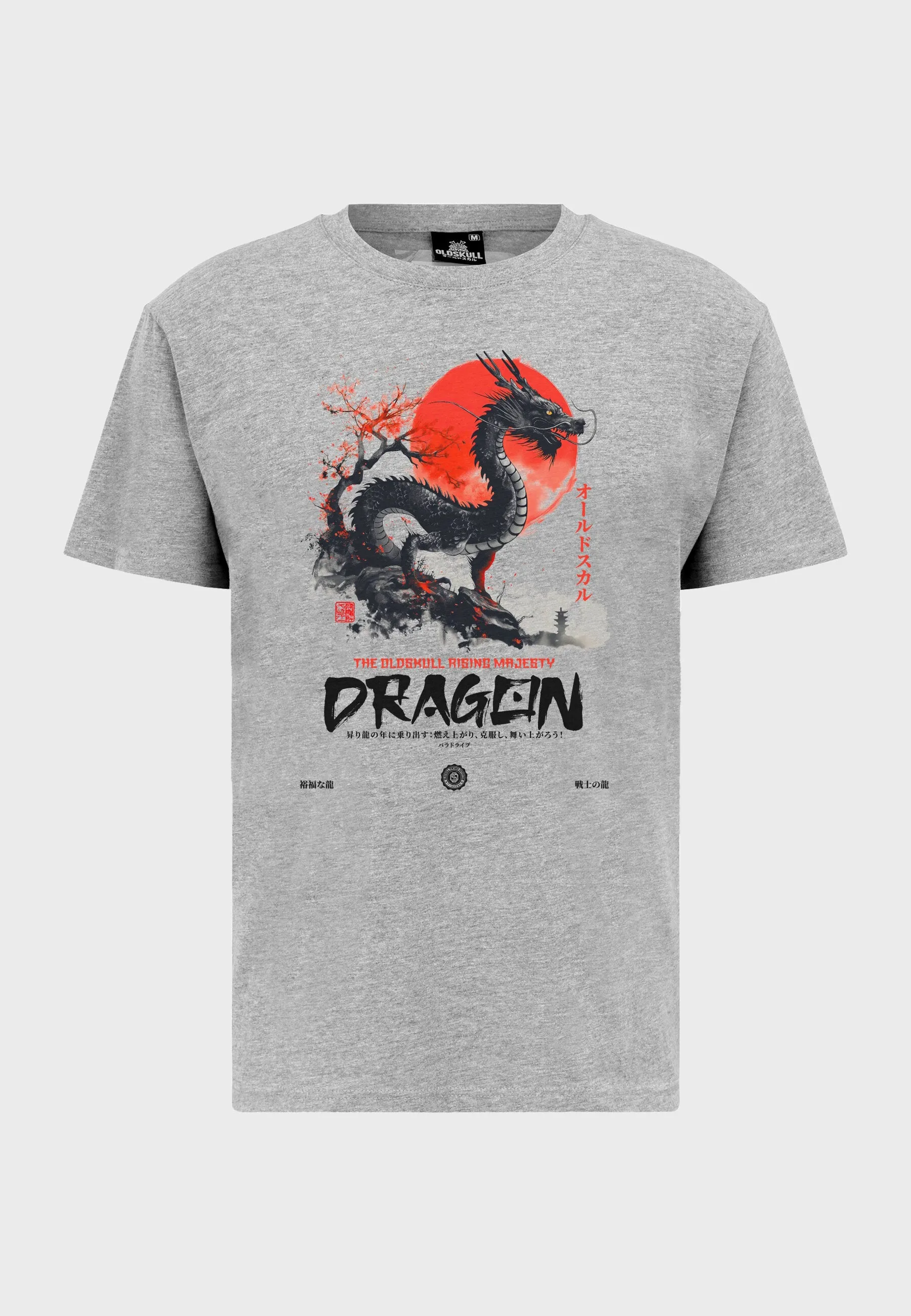 Dragon Spirit T-Shirt Heather Grey
