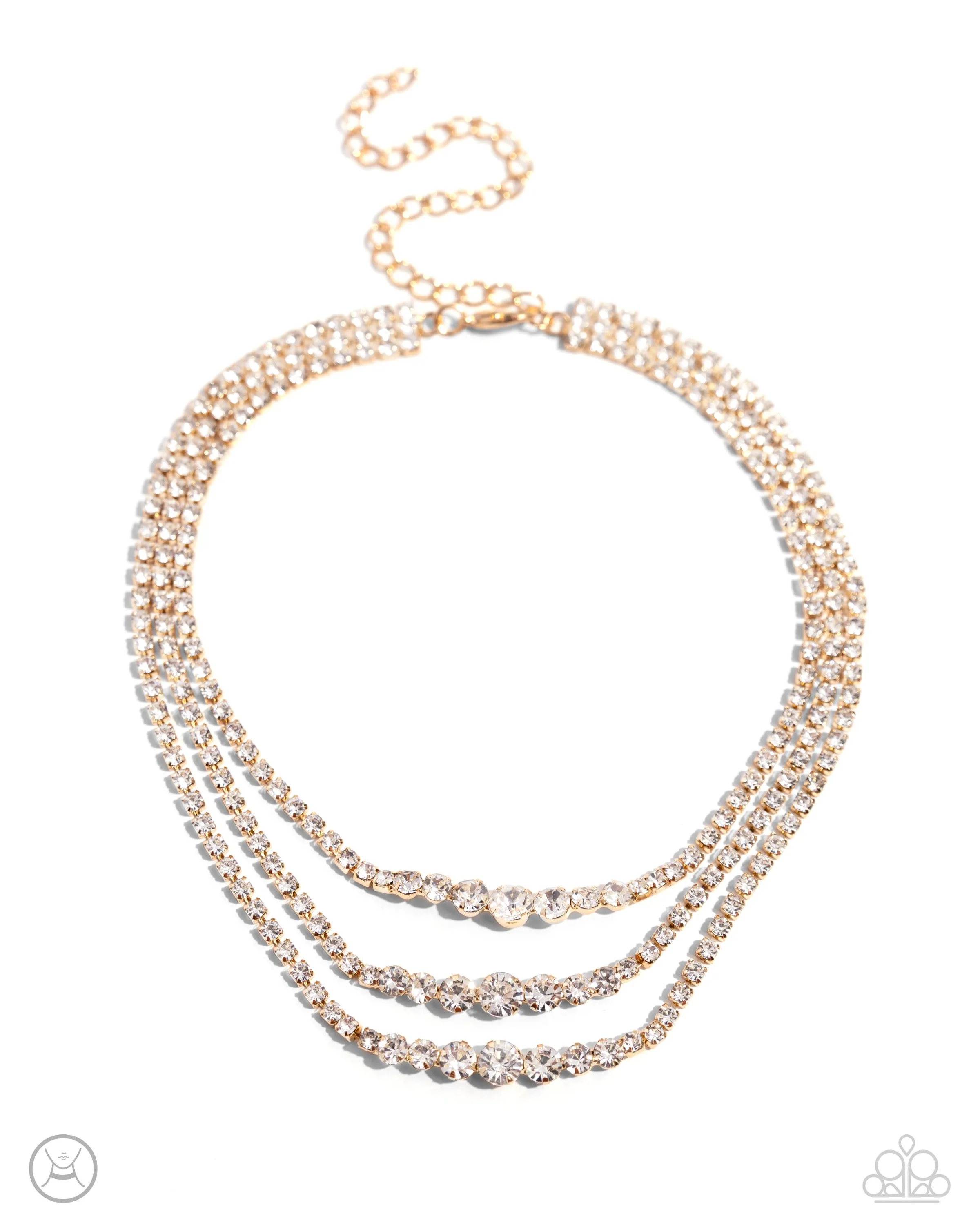 Dynamite Debut - Gold Paparazzi Accessories