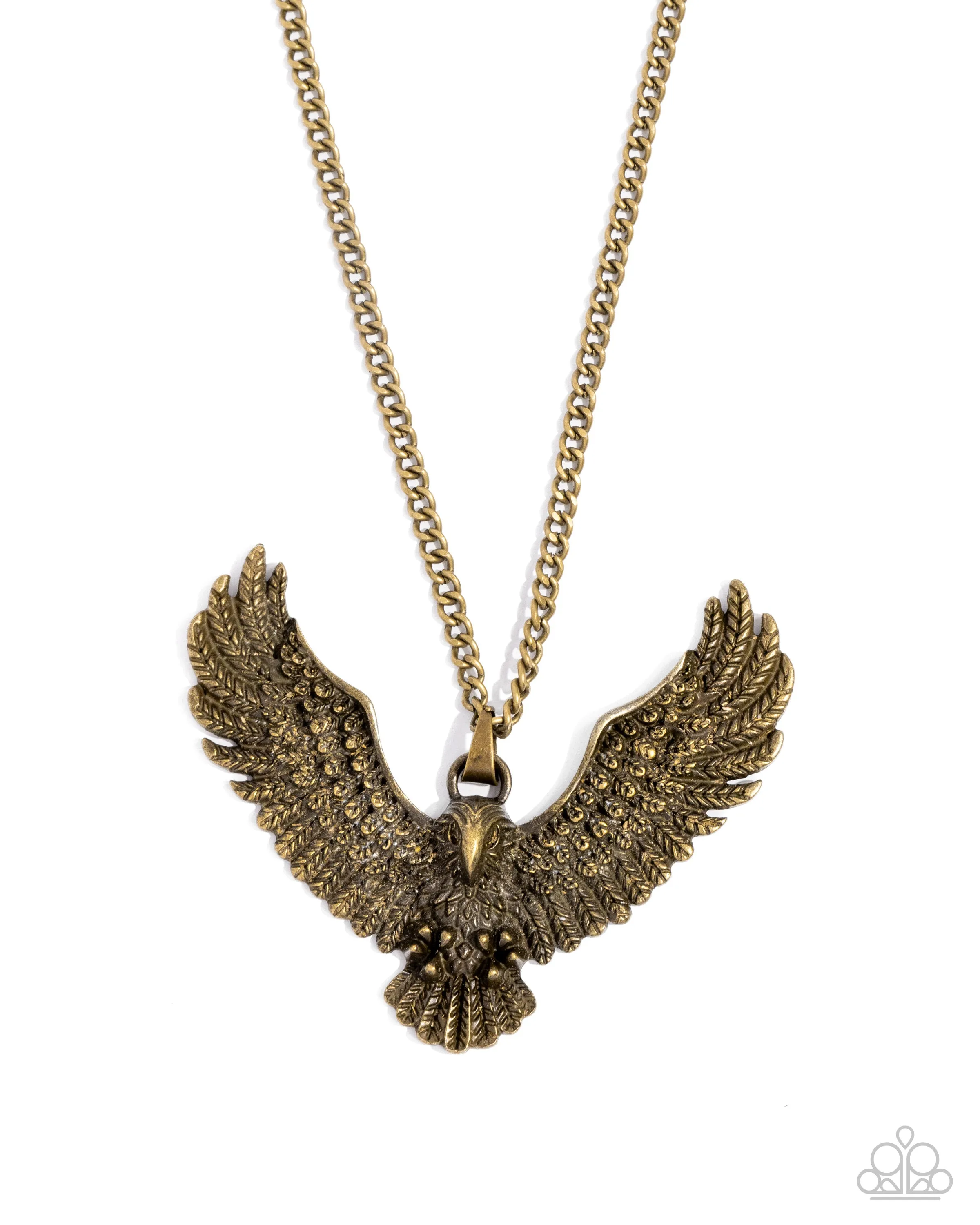 Edgy Eagle - Brass Paparazzi Accessories
