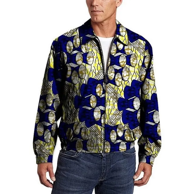 Fashion Men African Clothing Pattern Style Print Men Jacket African Clothes Man Outerwear Dashiki Coats Clothing Customized