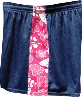 GENERIC Fit2Win Women&#39;s Tricot Mesh Short with Floral Side Inserts